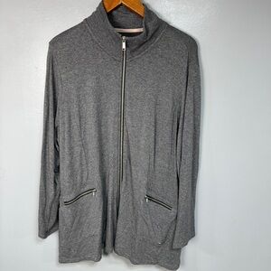 Calvin Klein Women’s Plus Full Zip Sweatshirt sz 2X # E45